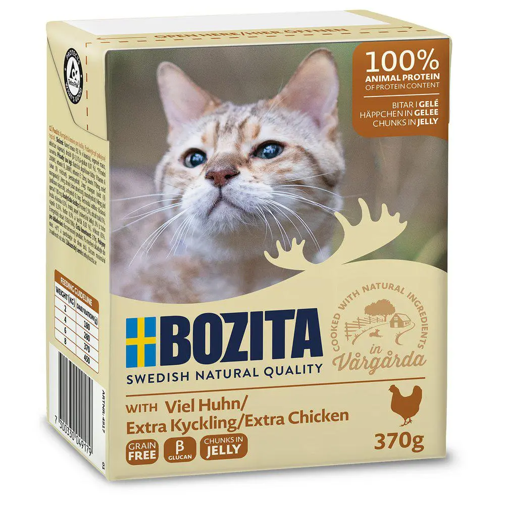 Bozita Kattefoder Bidder i Gele med Kylling 370 gram